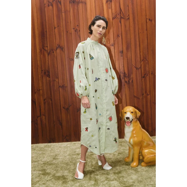 Alemais Contemporary Wardrobe Dress_Sd Montie Shirtdress — designer powerwear from Coveti