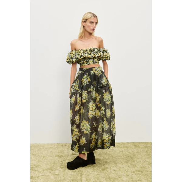 Alemais Contemporary Wardrobe Top Nina Off Shoulder Top — designer powerwear from Coveti