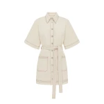 Alemais Contemporary Wardrobe DressMini Norma Denim Mini Dress — designer powerwear from Coveti