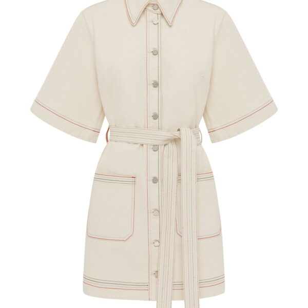 Alemais Contemporary Wardrobe DressMini Norma Denim Mini Dress — designer powerwear from Coveti