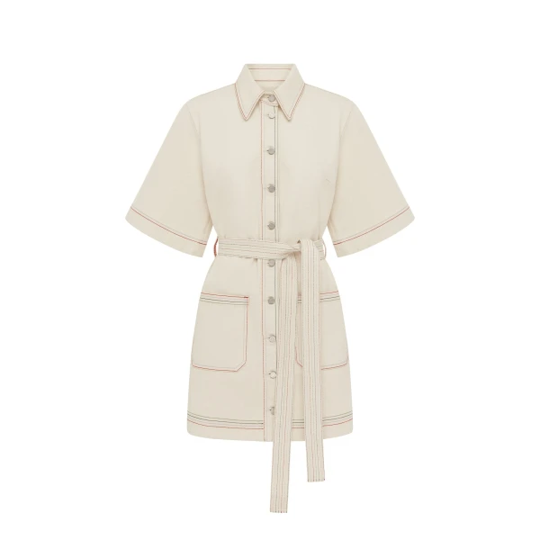 Alemais Contemporary Wardrobe DressMini Norma Denim Mini Dress — designer powerwear from Coveti