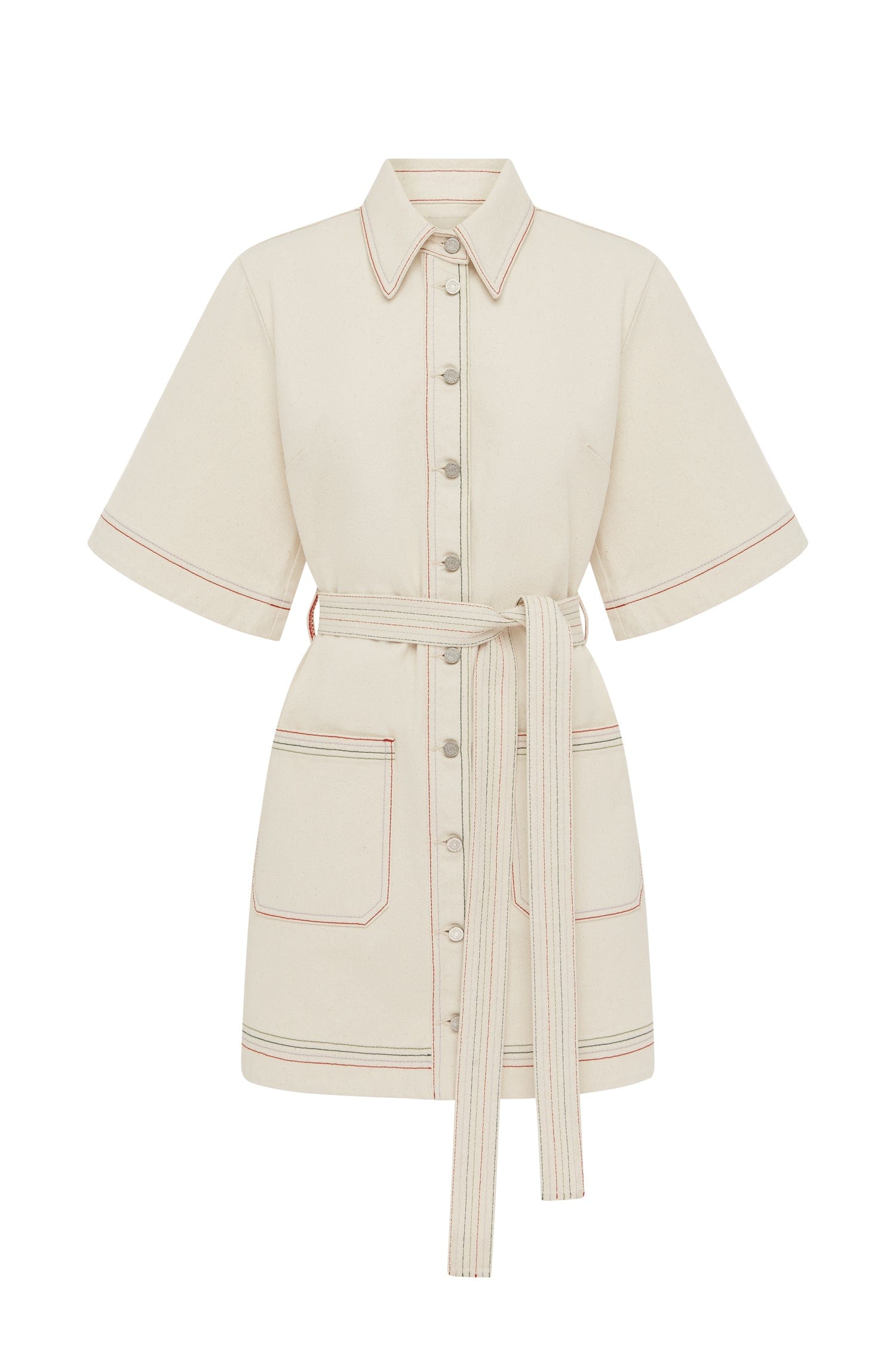 Alemais Norma Denim Mini Dress