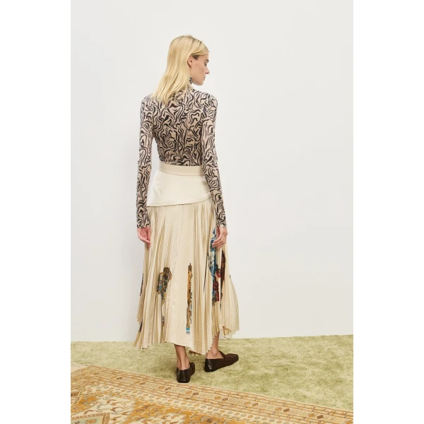 Alemais Contemporary Wardrobe Skirt Orazio Pleated Skirt — designer powerwear from Coveti