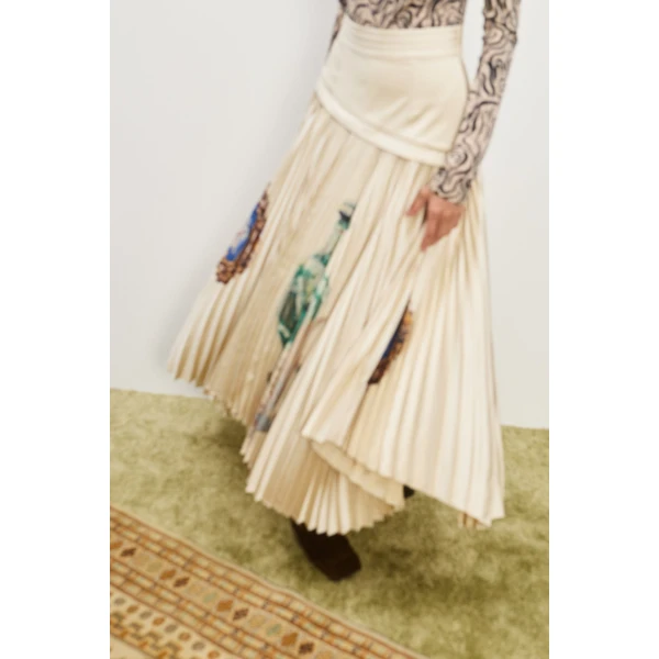 Alemais Contemporary Wardrobe Skirt Orazio Pleated Skirt — designer powerwear from Coveti