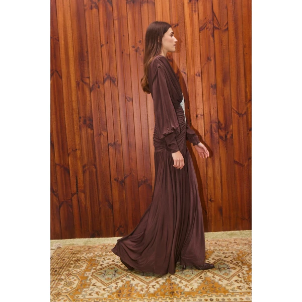 Alemais Contemporary Wardrobe Dress_Gown Silvio Ruched Midi Dress — designer powerwear from Coveti