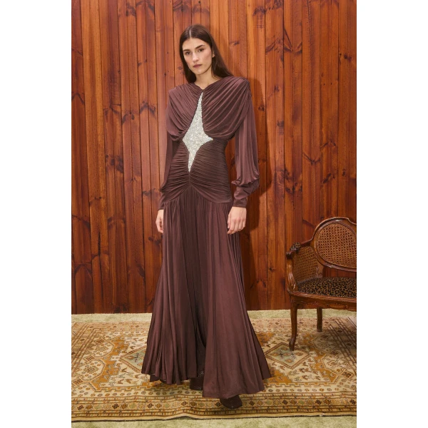 Alemais Contemporary Wardrobe Dress_Gown Silvio Ruched Midi Dress — designer powerwear from Coveti