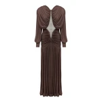 Alemais Contemporary Wardrobe Dress_Gown Silvio Ruched Midi Dress — designer powerwear from Coveti