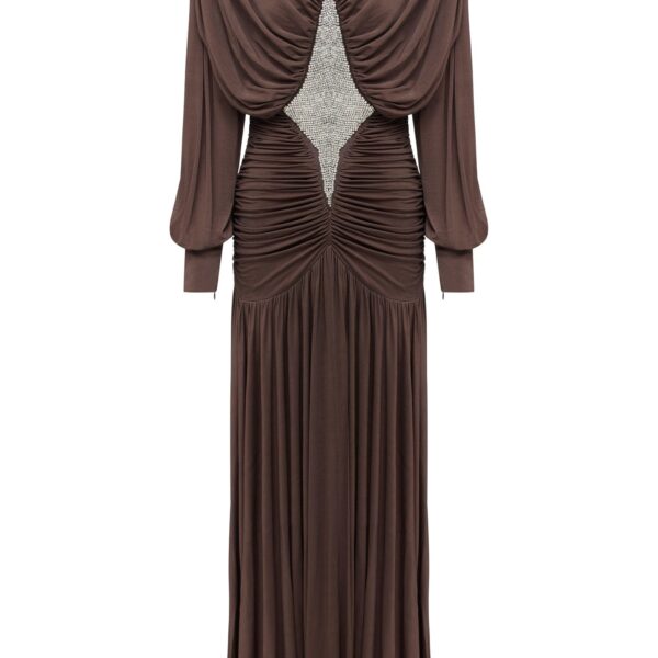 Alemais Contemporary Wardrobe Dress_Gown Silvio Ruched Midi Dress — designer powerwear from Coveti