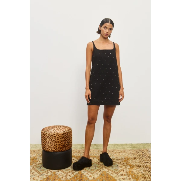 Alemais Contemporary Wardrobe Dress_Mini Simona Denim Mini Dress — designer powerwear from Coveti