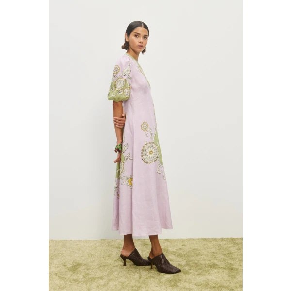 Alemais Contemporary Wardrobe DressMidi Sora Midi Dress — designer powerwear from Coveti