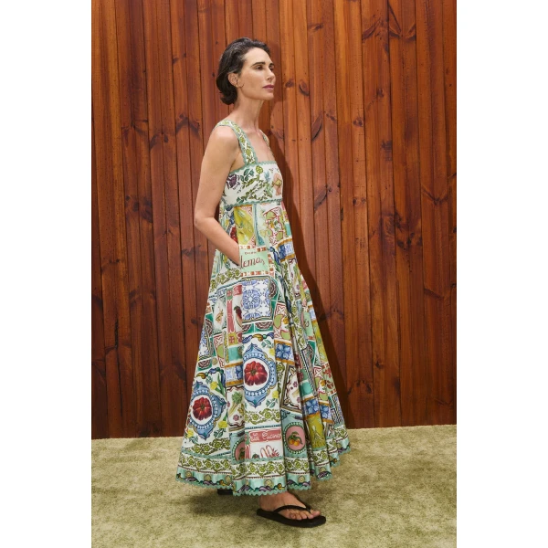 Alemais Contemporary Wardrobe Dress_Midi Tommasina Summer Dress — designer powerwear from Coveti