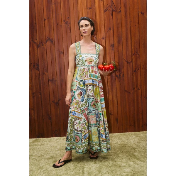 Alemais Contemporary Wardrobe Dress_Midi Tommasina Summer Dress — designer powerwear from Coveti