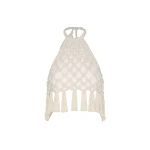Andres Otalora luxury designer Top with bold silhouette in linen