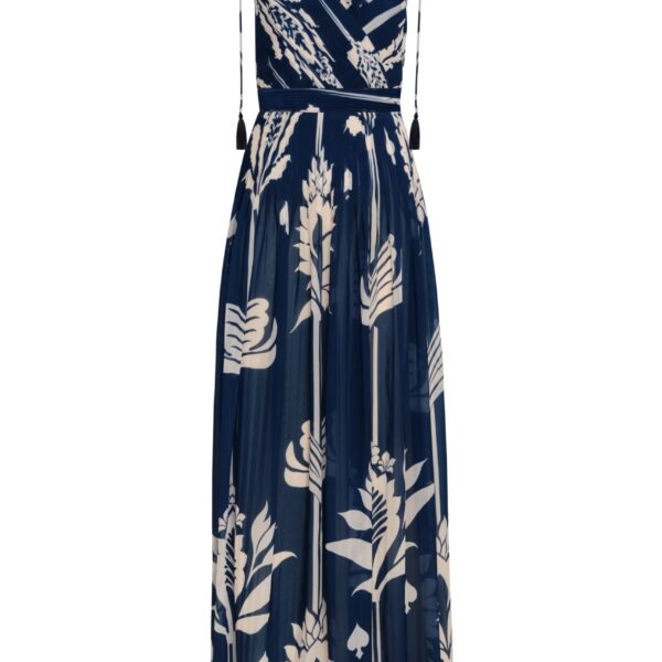 Andres Otalora luxury designer Dress with bold silhouette in linen