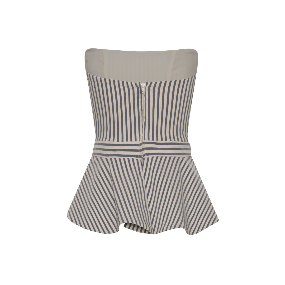 Andres Otalora luxury designer Top with bold silhouette in linen