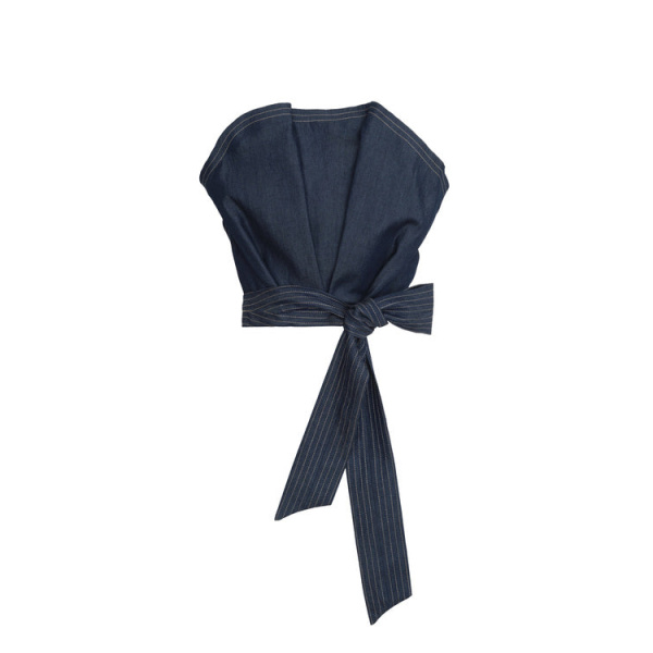 Andres Otalora luxury designer Top with bold silhouette in linen
