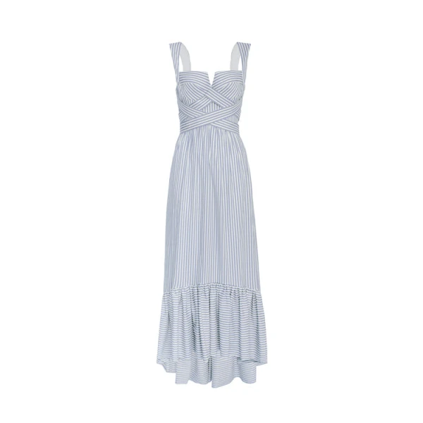 Andres Otalora luxury designer Dress with bold silhouette in linen