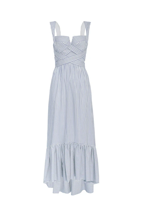 Andres Otalora Colombian Designer Dress - Luxury Womenswear Andres Otalora luxury designer Dress with bold silhouette in linen