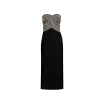 Andres Otalora Colombian Designer Dress - Luxury Womenswear Andres Otalora luxury designer Dress with bold silhouette in linen
