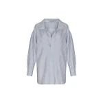 Andres Otalora luxury designer Top with bold silhouette in linen