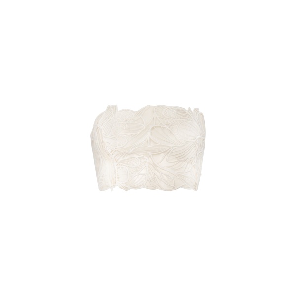Andres Otalora luxury designer Top with bold silhouette in linen
