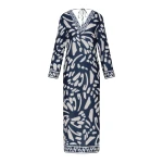Andres Otalora luxury designer Dress with bold silhouette in linen
