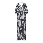 Andres Otalora luxury designer Dress with bold silhouette in linen