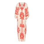 Andres Otalora luxury designer Dress with bold silhouette in linen