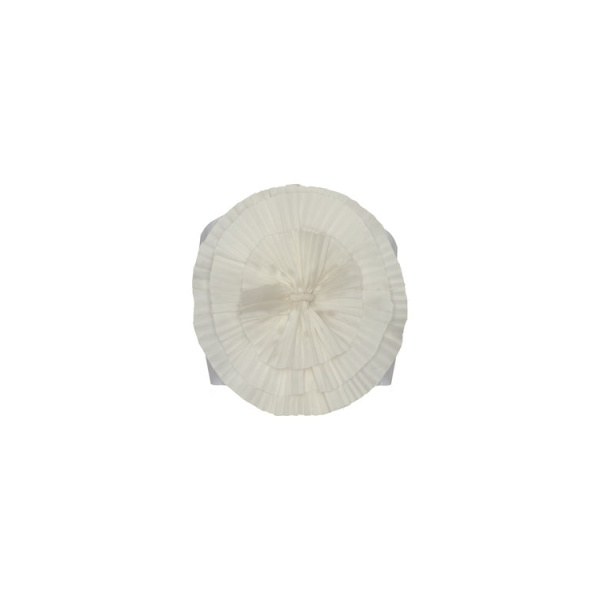 Andres Otalora luxury designer Top with bold silhouette in linen