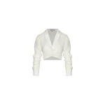 Andres Otalora luxury designer Top with bold silhouette in linen