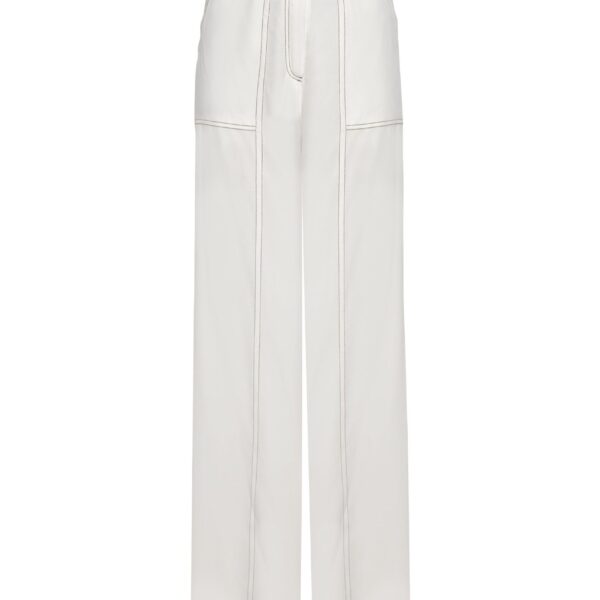 Andres Otalora luxury designer Pant with bold silhouette in linen