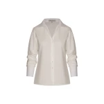 Andres Otalora luxury designer Top with bold silhouette in linen