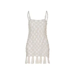 Andres Otalora luxury designer Dress with bold silhouette in linen