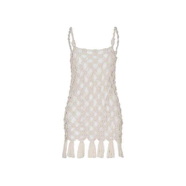 Andres Otalora luxury designer Dress with bold silhouette in linen