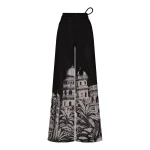 Andres Otalora Colombian Designer Pant - Luxury Womenswear Andres Otalora luxury designer Pant with bold silhouette in linen