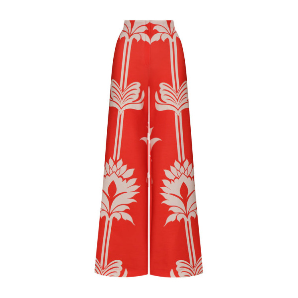 Andres Otalora luxury designer Pant with bold silhouette in linen