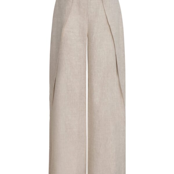 Andres Otalora luxury designer Pant with bold silhouette in linen