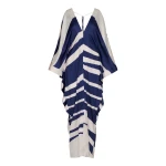 Andres Otalora luxury designer Dress with bold silhouette in linen