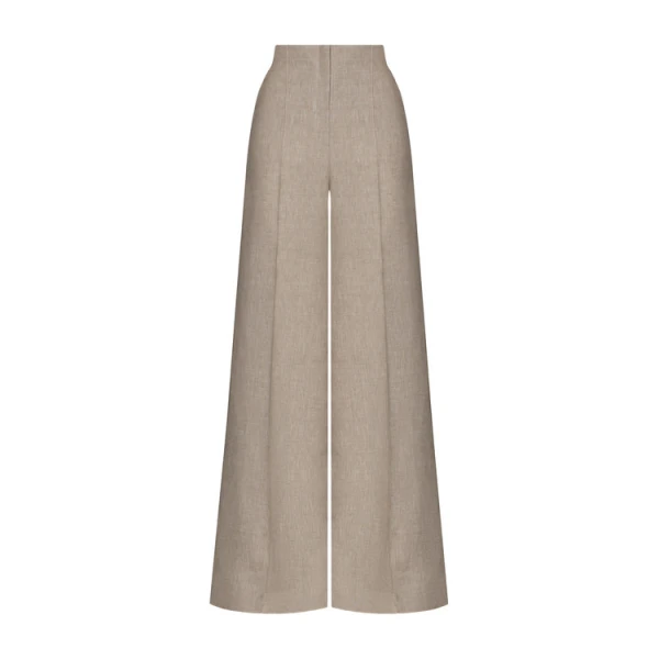 Andres Otalora luxury designer Pant with bold silhouette in linen