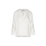 Andres Otalora luxury designer Top with bold silhouette in linen