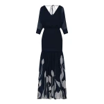 Andres Otalora luxury designer Dress with bold silhouette in linen