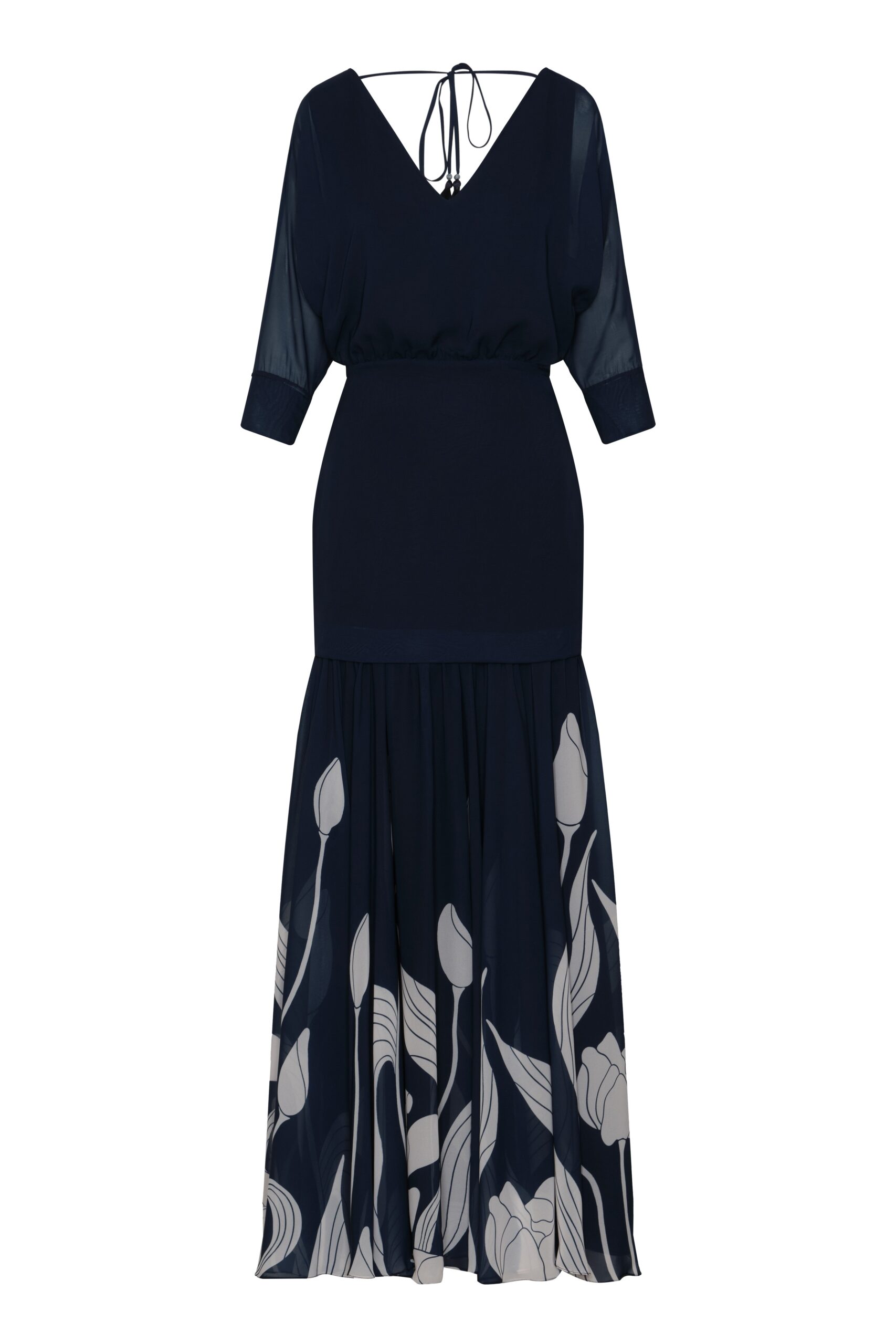Andres Otalora Colombian Designer Dress - Luxury Womenswear Andres Otalora luxury designer Dress with bold silhouette in linen