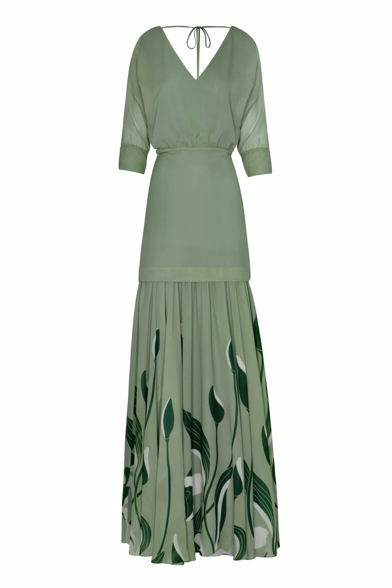 Andres Otalora Colombian Designer Dress - Luxury Womenswear Andres Otalora luxury designer Dress with bold silhouette in linen