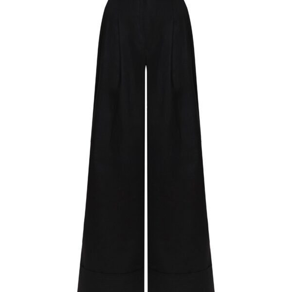 Andres Otalora luxury designer Pant with bold silhouette in linen
