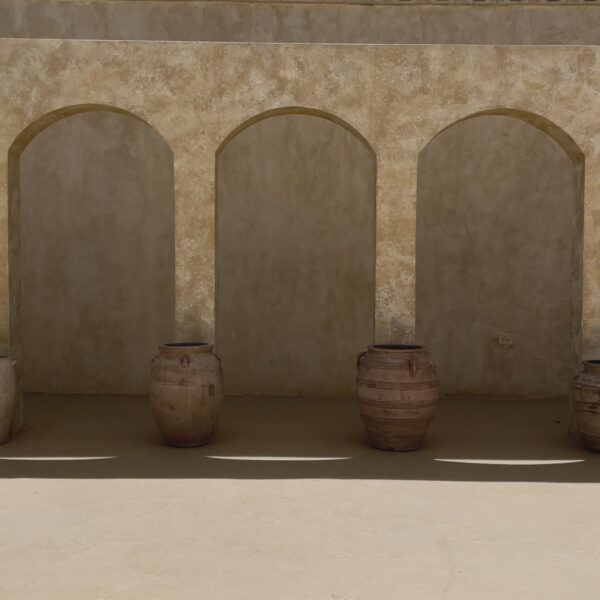 Andres Otalora luxury designer Skit with bold silhouette in linen