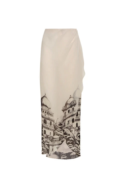 Andres Otalora luxury designer Skit with bold silhouette in linen
