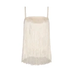 Andres Otalora luxury designer Top with bold silhouette in linen