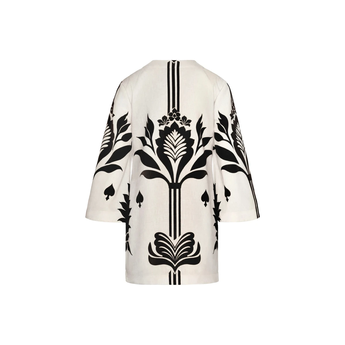 Andres Otalora luxury designer Dress with bold silhouette in linen