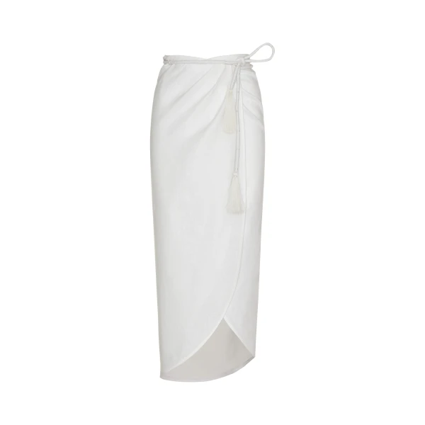 Andres Otalora luxury designer Skit with bold silhouette in linen