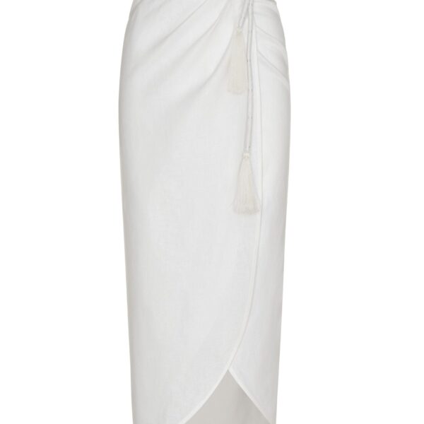 Andres Otalora luxury designer Skit with bold silhouette in linen